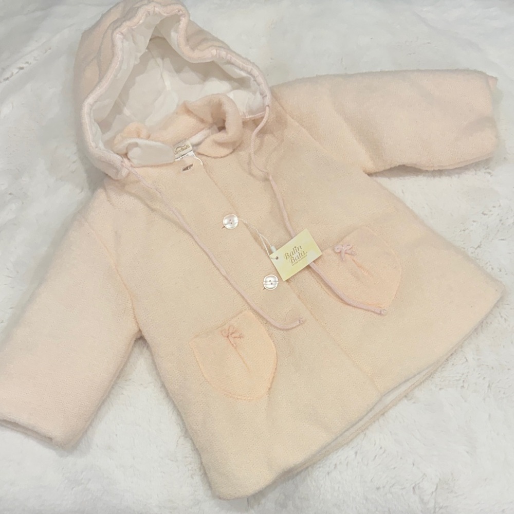 NWT merino wool baby coat Italy 9mos
